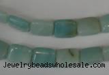 CAM628 15.5 inches 8*10mm rectangle Chinese amazonite gemstone beads