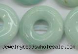 CAM654 15.5 inches 31mm donut amazonite beads wholesale