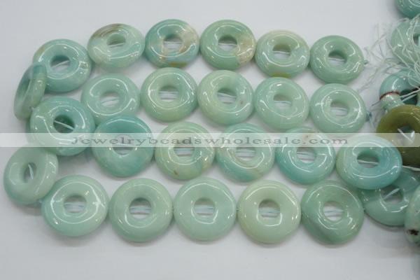 CAM654 15.5 inches 31mm donut amazonite beads wholesale