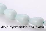 CAM67 teardrop 8*12mm natural amazonite gemstone beads Wholesale