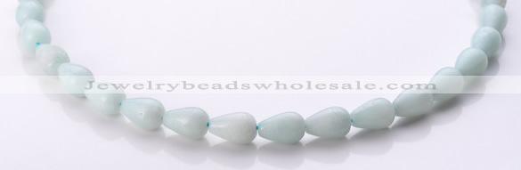 CAM67 teardrop 8*12mm natural amazonite gemstone beads Wholesale