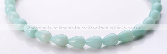 CAM68 teardrop natural amazonite 10*14mm beads Wholesale