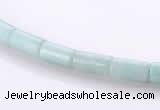 CAM75 4*8mm column natural amazonite gemstone beads wholesale