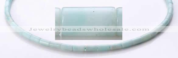 CAM75 4*8mm column natural amazonite gemstone beads wholesale