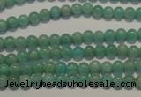 CAM801 15.5 inches 4mm round Brazilian amazonite beads wholesale