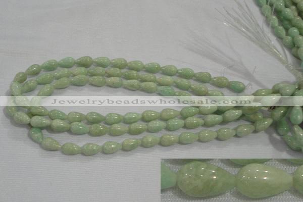 CAM860 15.5 inches 8*13mm teardrop natural Russian amazonite beads