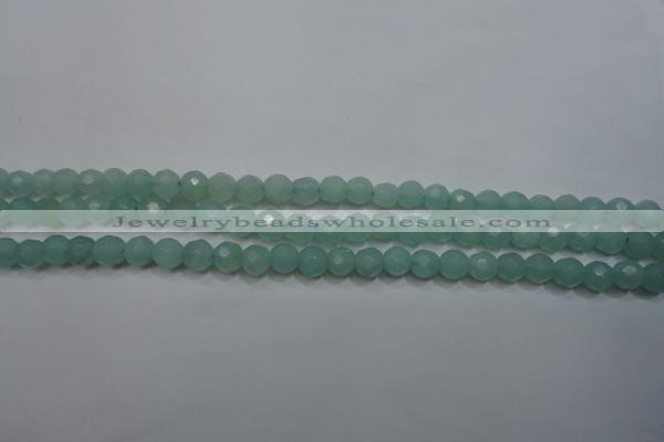 CAM905 15.5 inches 4mm faceted round amazonite gemstone beads wholesale