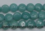 CAM914 15.5 inches 10mm flat round amazonite gemstone beads wholesale