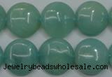 CAM917 15.5 inches 16mm flat round amazonite gemstone beads wholesale