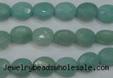 CAM950 15.5 inches 8*10mm faceted oval amazonite gemstone beads wholesale