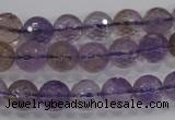 CAN10 15.5 inches 10mm faceted round natural ametrine gemstone beads