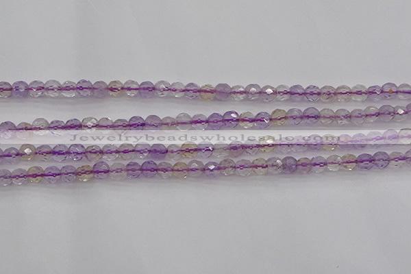 CAN105 15.5 inches 3.5mm faceted round ametrine gemstone beads