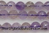 CAN152 15.5 inches 8mm faceted round natural ametrine beads