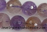 CAN155 15.5 inches 14mm faceted round natural ametrine beads