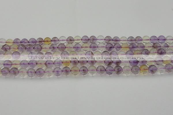 CAN167 15.5 inches 8mm round natural ametrine beads wholesale