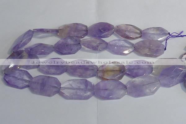 CAN175 20*30mm - 25*35mm twisted & faceted freeform ametrine beads