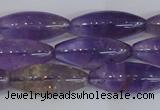 CAN178 15.5 inches 12*30mm rice natural ametrine gemstone beads