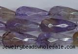 CAN180 15.5 inches 12*25mm faceted teardrop natural ametrine beads