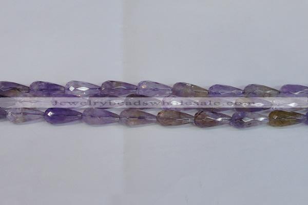 CAN180 15.5 inches 12*25mm faceted teardrop natural ametrine beads