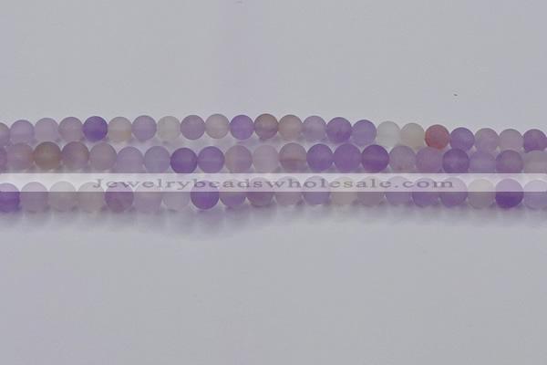 CAN202 15.5 inches 8mm round matte ametrine beads wholesale