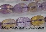 CAN21 15.5 inches 13*18mm faceted rice natural ametrine beads