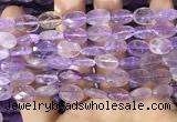 CAN236 15.5 inches 10*14mm faceted oval ametrine beads wholesale