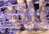 CAN239 Top drilled 10*14mm faceted briolette ametrine beads