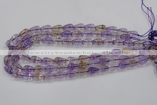 CAN26 15.5 inches 10*14mm teardrop natural ametrine gemstone beads