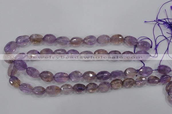 CAN28 15.5 inches 12*16mm faceted nugget natural ametrine beads