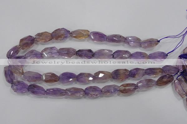 CAN29 15.5 inches 15*20mm faceted nugget natural ametrine beads