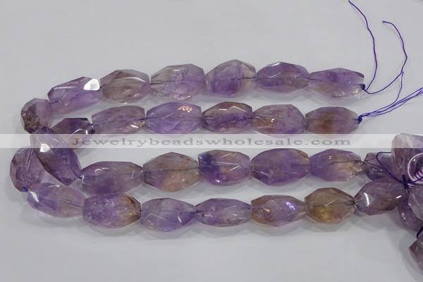 CAN30 15.5 inches 18*25mm faceted nugget natural ametrine beads