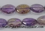 CAN32 15.5 inches 10*14mm faceted oval natural ametrine beads