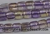 CAN36 15.5 inches 10*10mm square natural ametrine gemstone beads