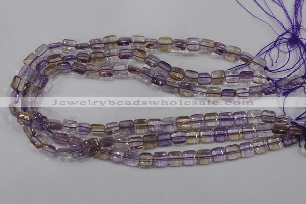 CAN36 15.5 inches 10*10mm square natural ametrine gemstone beads