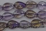 CAN38 15.5 inches 10*14mm flat teardrop natural ametrine beads