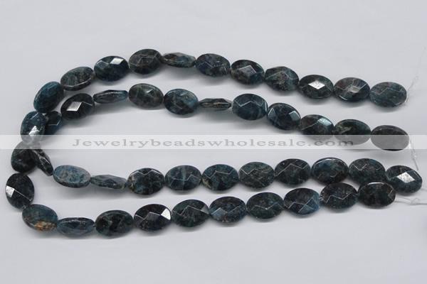 CAP10 15.5 inches 15*20mm faceted oval apatite gemstone beads wholesale