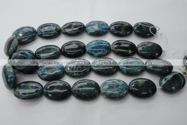 CAP327 15.5 inches 22*30mm oval natural apatite gemstone beads