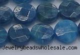 CAP388 15.5 inches 10mm faceted coin apatite gemstone beads