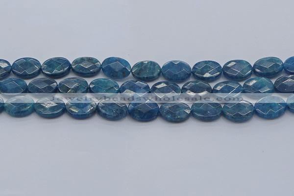 CAP391 15.5 inches 12*16mm faceted oval apatite gemstone beads