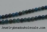 CAP51 15.5 inches 4mm round dyed apatite gemstone beads wholesale