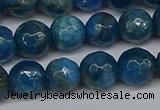 CAP522 15.5 inches 8mm faceted round apatite gemstone beads