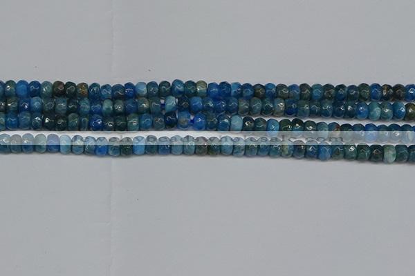 CAP528 15.5 inches 3*5mm faceted rondelle apatite gemstone beads