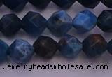 CAP562 15.5 inches 8mm faceted nuggets apatite gemstone beads