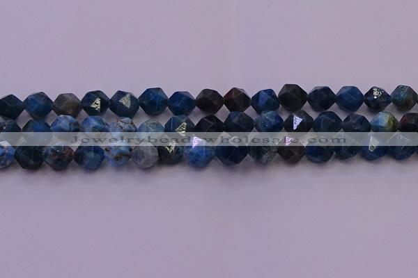 CAP563 15.5 inches 10mm faceted nuggets apatite gemstone beads