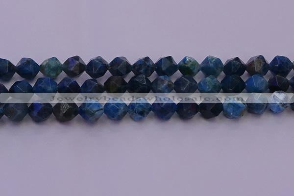 CAP564 15.5 inches 12mm faceted nuggets apatite gemstone beads