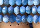 CAP616 15.5 inches 3*5mm faceted rondelle apatite gemstone beads