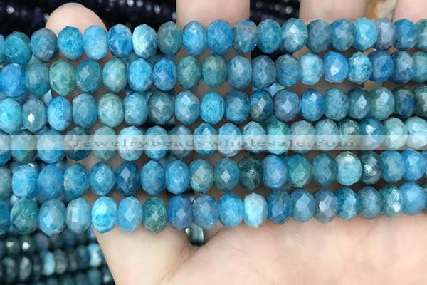 CAP618 15.5 inches 5*7mm - 5*8mmm faceted rondelle apatite beads