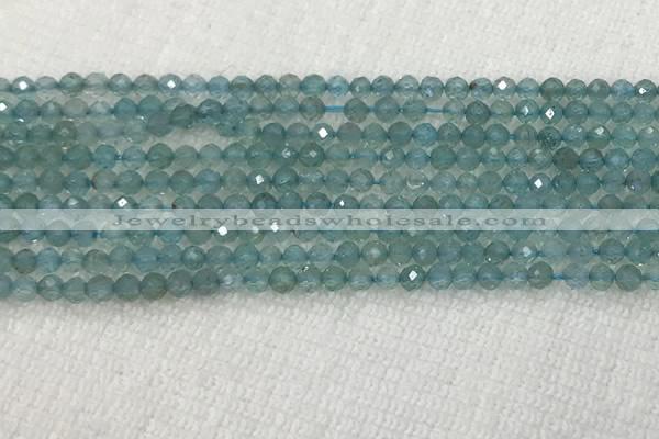 CAP620 15.5 inches 2mm faceted round tiny apatite gemstone beads