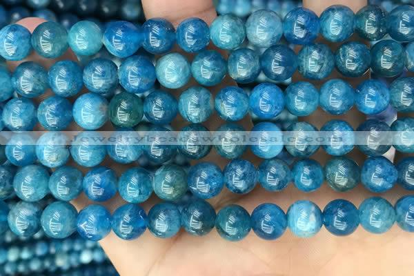 CAP652 15.5 inches 8mm round natural apatite beads wholesale