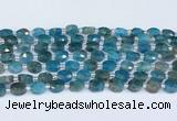 CAP700 15.5 inches 6*8mm faceted oval apatite beads